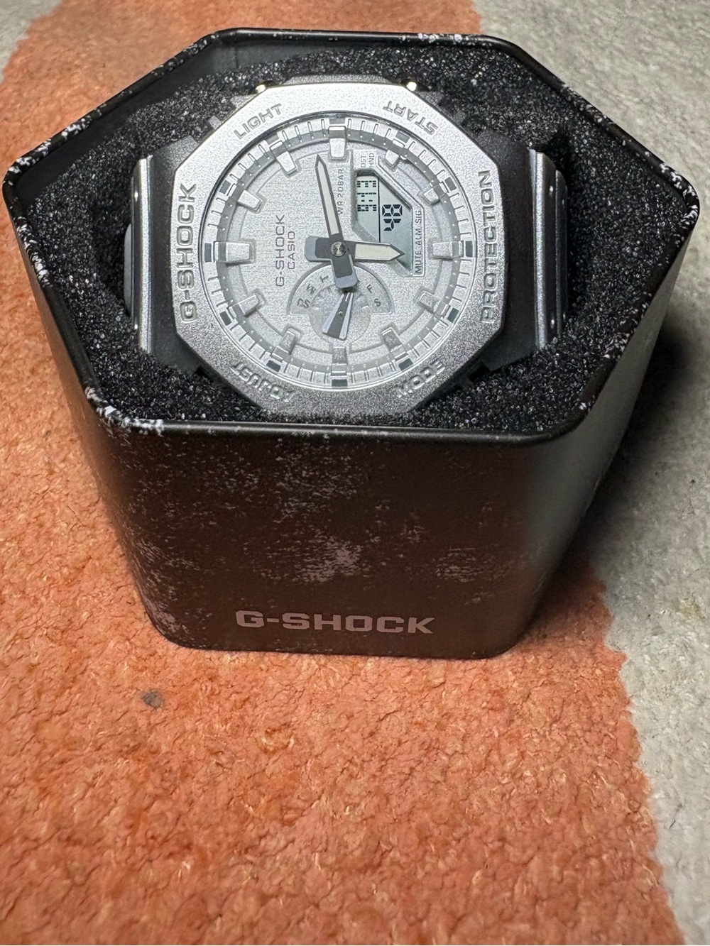 G-Shock Men’s Silver-Gray Analog-Digital Watch
